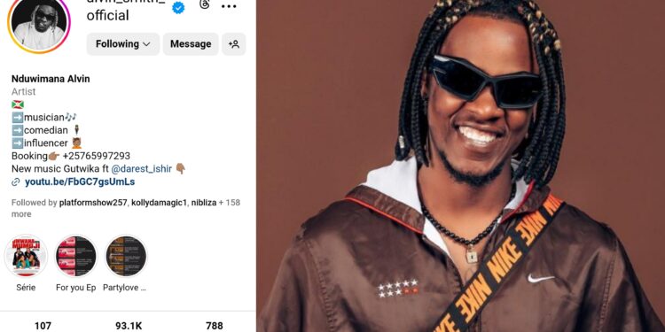 Alvin Smith ngo narabire n’izindi atari Instagram gusa
